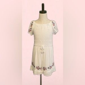 Justice Girls Romper Size 10 White